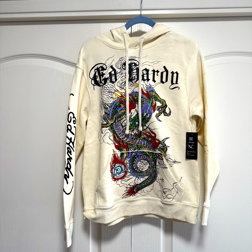 Mens Ed Hardy Hoodie size S